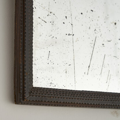 Miroirs et cadre tramp art sapin écaille