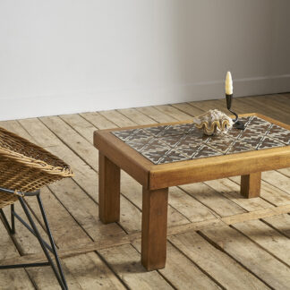 Table basse 1960 céramique carreaux