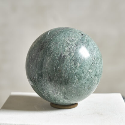 Série de 7 boules en marbre . D. 12-8-6 cm
