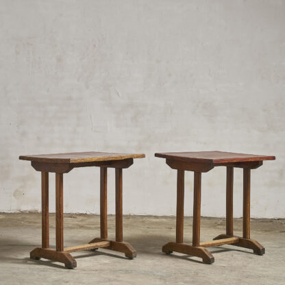 tables de bistrot en bois