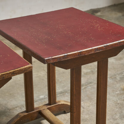 tables de bistrot en bois