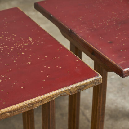 tables de bistrot en bois