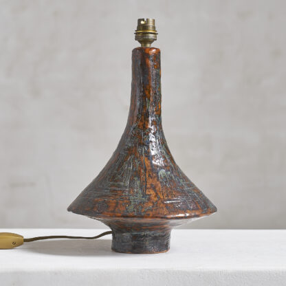 Lampe en céramique flamboyante