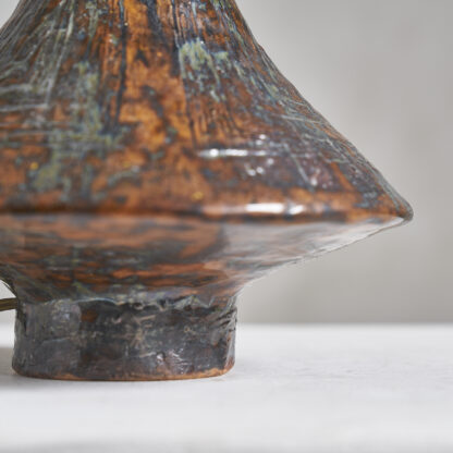 Lampe en céramique flamboyante