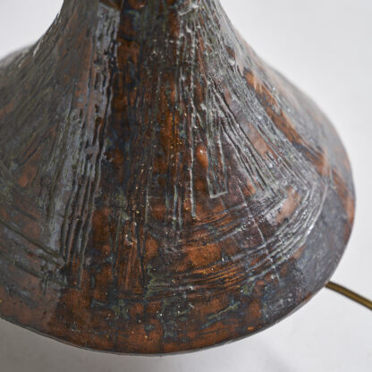 Lampe en céramique flamboyante