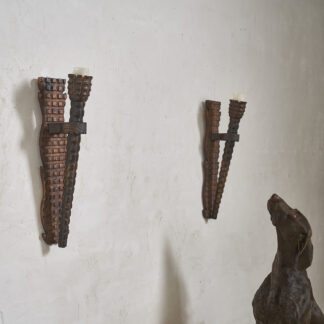 paire de torches brutaliste