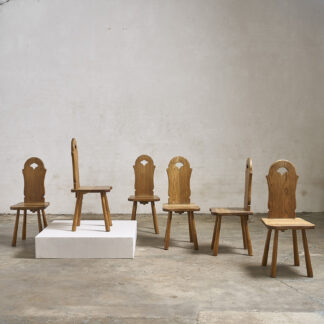 6 chaises neo rustique