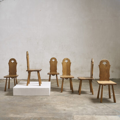 6 chaises neo rustique