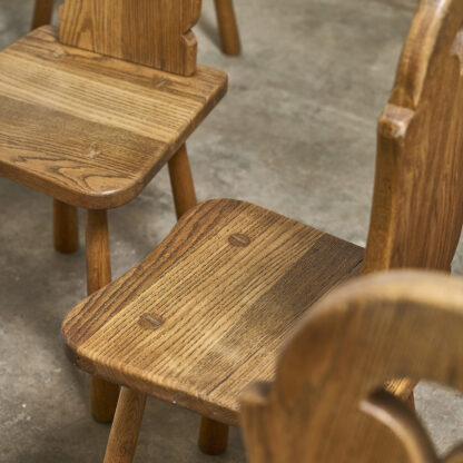 6 chaises neo rustique
