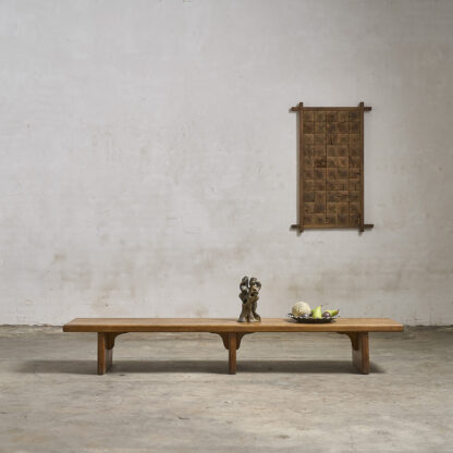 Grand banc en chêne