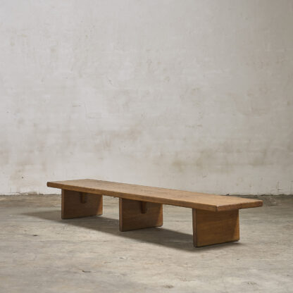 Grand banc en chêne