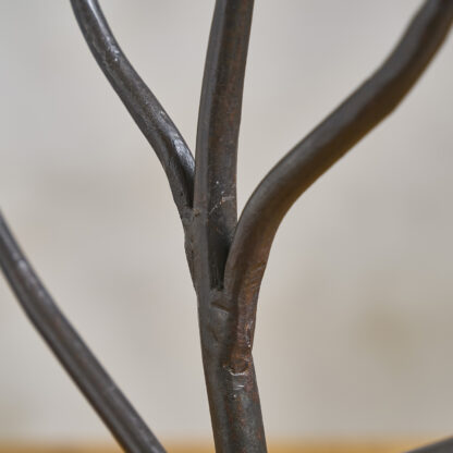 paire de bougeoirs fer forgés