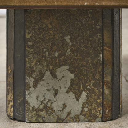 table basse en marqueterie de pierre