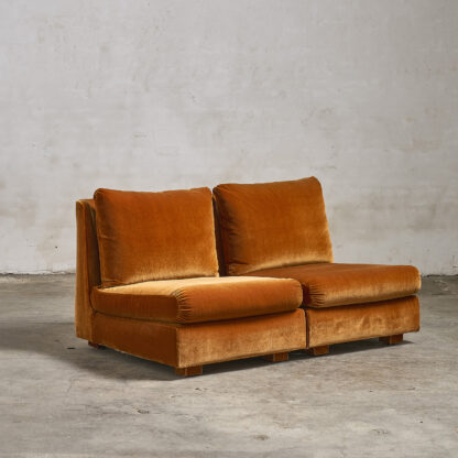 paire de chauffeuses en velour