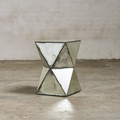 table d'appoint miroir