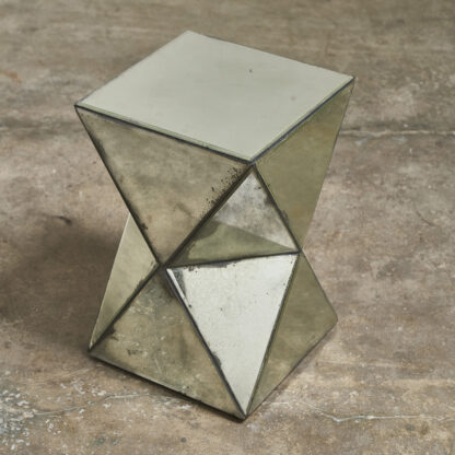 table d'appoint miroir