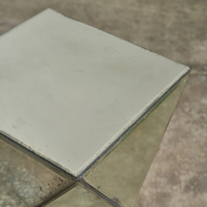 table d'appoint miroir