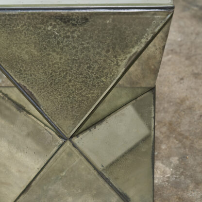 table d'appoint miroir