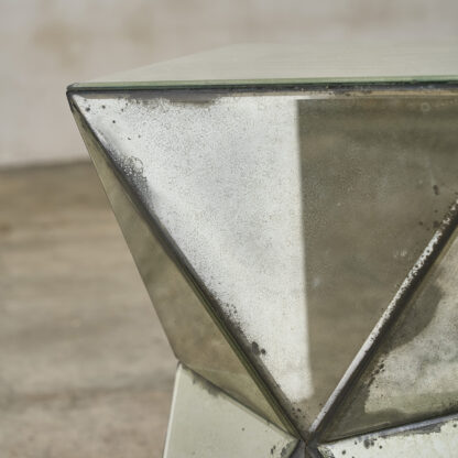 table d'appoint miroir