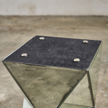 table d'appoint miroir
