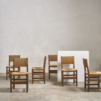 serie de 6 chaises de campagne