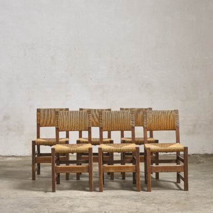 serie de 6 chaises de campagne