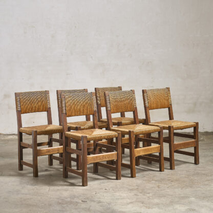 serie de 6 chaises de campagne