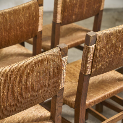 serie de 6 chaises de campagne
