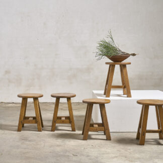 5 tabourets vintage