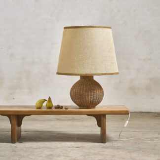 lampe en osier