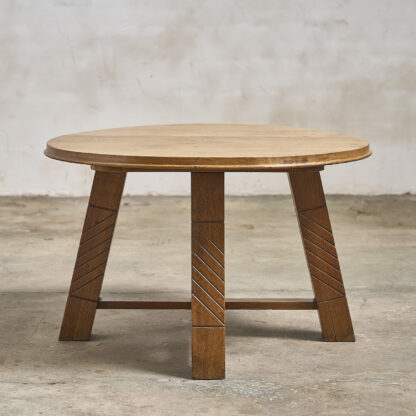 Table basse circulaire en chêne