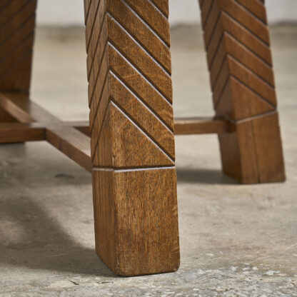 Table basse circulaire en chêne