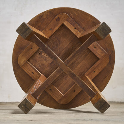Table basse circulaire en chêne