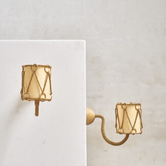Paire d'applique en cordes audoux minet