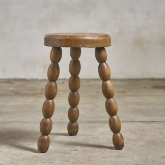 tabouret orme tripode tripod elm stool