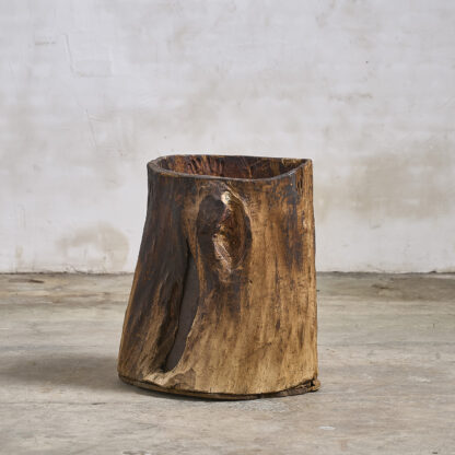 pot en bois tronc creux