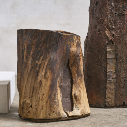pot en bois tronc creux