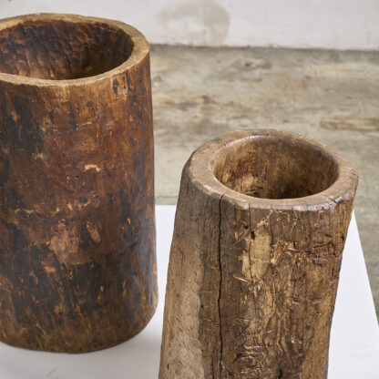 pot en bois tronc creux