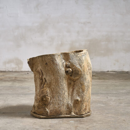 pot en bois tronc creux