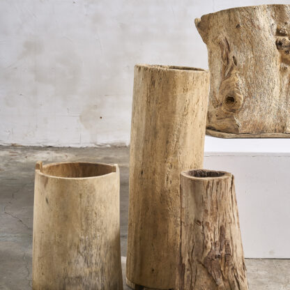 pot en bois tronc creux