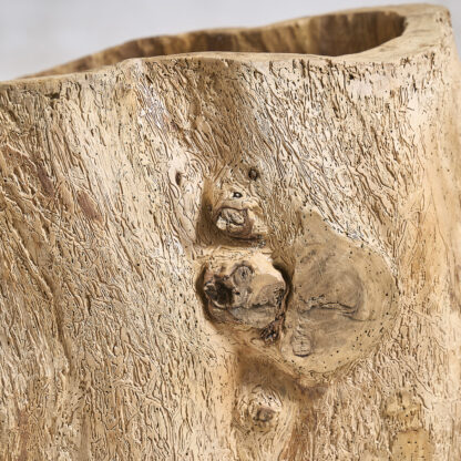 pot en bois tronc creux