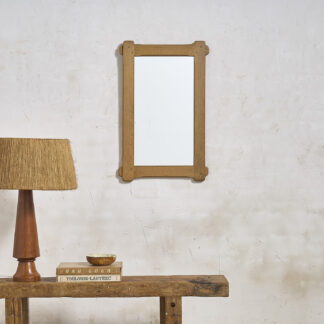 miroir en chene blond