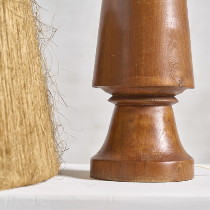lampe en bois tourné