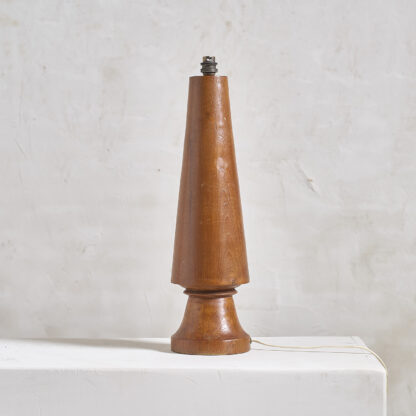 lampe en bois tourné