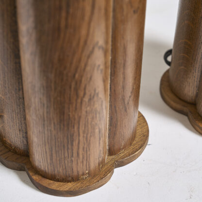 paire de lampes en chene