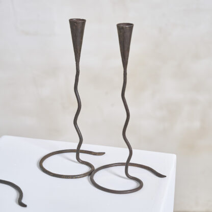 serie de 9 bougeoirs