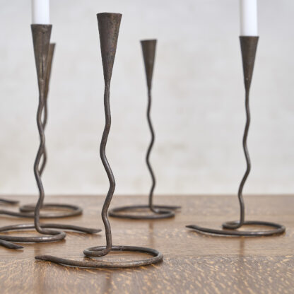 serie de 9 bougeoirs