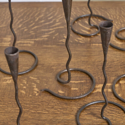 serie de 9 bougeoirs