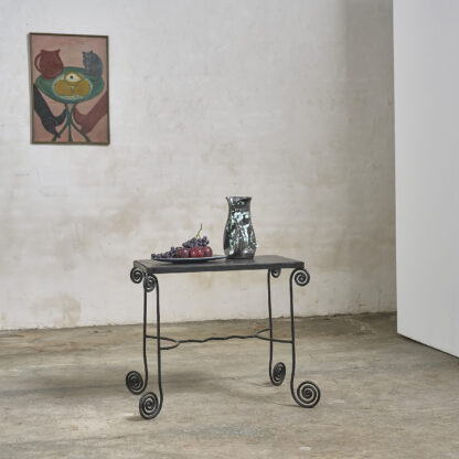 table d'appoint en fer forgé