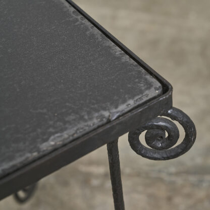 table d'appoint en fer forgé
